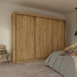 GR-GRAND-2 Ντουλάπα Grandio Χρυσό Δρυς 250x60x215cm