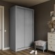 GR-LINEA-3 Ντουλάπα Linea Γκρι 120x60x215cm