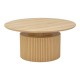 101-000125 Τραπέζι σαλονιού Opols pakoworld mdf σε  φυσική απόχρωση Φ90x42εκ