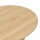 101-000125 Τραπέζι σαλονιού Opols pakoworld mdf σε  φυσική απόχρωση Φ90x42εκ