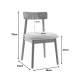 101-000126 Καρέκλα Tullo pakoworld rubberwood σε φυσική απόχρωση 46x45x78εκ