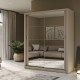 GR-REFLMIR-4 Ντουλάπα Reflex Cashmere με καθρέφτη 180x60x215cm