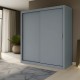 GR-REFL-3 Ντουλάπα Reflex Γκρι 180x60x215cm