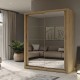 GR-REFLMIR Ντουλάπα Reflex Σονόμα με καθρέφτη 180x60x215cm