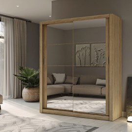 GR-REFLMIR Ντουλάπα Reflex Σονόμα με καθρέφτη 180x60x215cm
