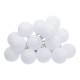 199-000664 Διακοσμητικά λαμπάκια led Batoni pakoworld pvc σε λευκή απόχρωση Φ6x435εκ