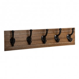 199-000671 Κρεμάστρα Terty pakoworld mdf σε καρυδί απόχρωση 50x8.5x13εκ
