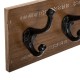 199-000671 Κρεμάστρα Terty pakoworld mdf σε καρυδί απόχρωση 50x8.5x13εκ