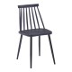 200-001260 Τραπεζαρία Aurora I-Gustas pakoworld σετ 5τεμ sintered stone-μαύρο 120x60x75εκ