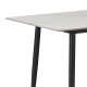 200-001260 Τραπεζαρία Aurora I-Gustas pakoworld σετ 5τεμ sintered stone-μαύρο 120x60x75εκ