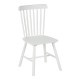 128-000040 Καρέκλα Melia pakoworld rubberwood σε λευκή απόχρωση 45x51x87εκ