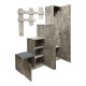 049-000106 Έπιπλο εισόδου Nenich pakoworld σε γκρι oak απόχρωση 150x37x180εκ