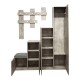 049-000106 Έπιπλο εισόδου Nenich pakoworld σε γκρι oak απόχρωση 150x37x180εκ