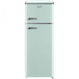 Omnys WNT-EPQ10825M Retro Δίπορτο Ψυγείο 206lt Υ144xΠ55xΒ61.5cm Πράσινο Μέντα Ε