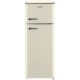 Omnys WNT-EPQ10825C Retro Δίπορτο Ψυγείο 206lt Υ144xΠ55xΒ61.5cm Μπεζ Ε