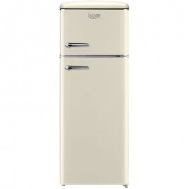 Omnys WNT-EPQ10825C Retro Δίπορτο Ψυγείο 206lt Υ144xΠ55xΒ61.5cm Μπεζ Ε