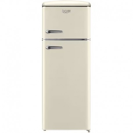Omnys WNT-EPQ10825C Retro Δίπορτο Ψυγείο 206lt Υ144xΠ55xΒ61.5cm Μπεζ Ε