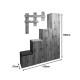 049-000105 Έπιπλο εισόδου Nenich pakoworld σε sonoma απόχρωση 150x37x180εκ