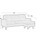 40-0066 LIANA S GREY ΥΦΑΣΜΑ ΓΩΝΙΑ 185Χ126X84εκ.
