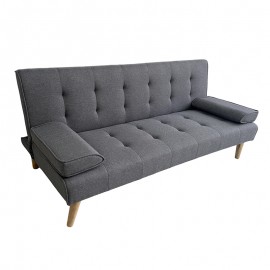 40-0206 MERYL GREY ΥΦΑΣΜΑ ΚΑΝΑΠΕΣ/ΚΡΕΒΑΤΙ 170X81X74εκ.