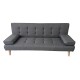40-0206 MERYL GREY ΥΦΑΣΜΑ ΚΑΝΑΠΕΣ/ΚΡΕΒΑΤΙ 170X81X74εκ.
