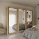 GR-GRANDMIR Ντουλάπα Grandio Σονόμα με καθρέφτη 250x60x215cm