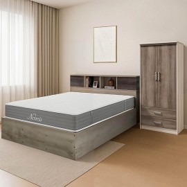 200-001350 Φοιτητικό πακέτο επίπλων κρεβατοκάμαρας Aroma pakoworld σετ 3τεμ