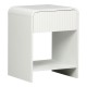 260-000029 Κομοδίνο Zeplen pakoworld MDF σε λευκή απόχρωση 40x40x53εκ