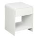 260-000029 Κομοδίνο Zeplen pakoworld MDF σε λευκή απόχρωση 40x40x53εκ
