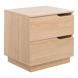 225-000080 Κομοδίνο Verena I pakoworld σε φυσική απόχρωση 48x40x48εκ