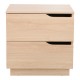 225-000080 Κομοδίνο Verena I pakoworld σε φυσική απόχρωση 48x40x48εκ