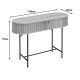260-000035 Κονσόλα Zeplen pakoworld MDF-μέταλλο σε oak απόχρωση 100x35x75εκ