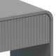 260-000033 Κομοδίνο Zeplen pakoworld MDF σε γκρι απόχρωση 40x40x53εκ
