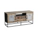 14540004 Έπιπλο Τηλεόρασης ArteLibre Amlet 130x40x58cm Φυσικό/Μαύρο