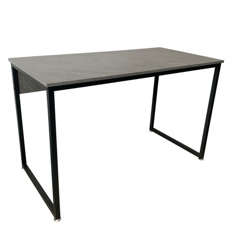 14610012 Γραφείο ArteLibre CAMERON Γκρι/Μαύρο PVC/Μέταλλο 120x60x75cm Γκρι/Μαύρο