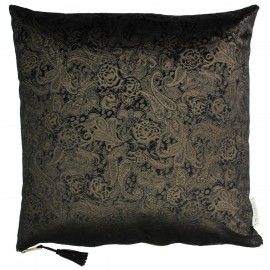 05152294 Μαξιλάρι ArteLibre Paisley Μαύρο Βελούδο 45x45cm Μαύρο
