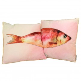 05152827 Μαξιλάρι ArteLibre Ψάρι Ροζ Polyester 45x45cm Σετ 2Τμχ Ροζ