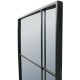 05154095 Καθρέπτης ArteLibre Μαύρο Μέταλλο 64.5x3x200cm Μαύρο