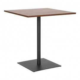 350-000037 Τραπέζι Nerobian pakoworld mdf σε καρυδί απόχρωση 70x70x75εκ