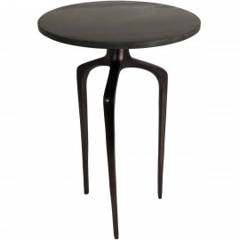 05154738 Τραπεζάκι ArteLibre Μαύρο Μάρμαρο 37.3x37.3x54.6cm Μαύρο