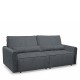 14210253 Καναπές Κρεβάτι Τριθέσιος ArteLibre SHELBY Γκρι 215x110x90cm Γκρι