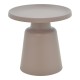 029-000273 Βοηθητικό τραπέζι Ginoze Inart cappuccino μέταλλο Φ50x50εκ