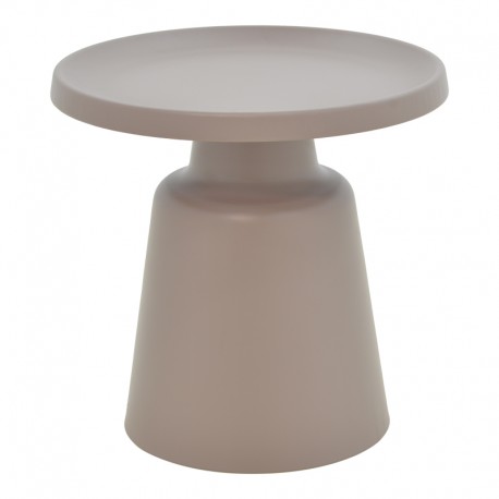 029-000273 Βοηθητικό τραπέζι Ginoze Inart cappuccino μέταλλο Φ50x50εκ