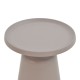 029-000273 Βοηθητικό τραπέζι Ginoze Inart cappuccino μέταλλο Φ50x50εκ
