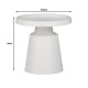 029-000273 Βοηθητικό τραπέζι Ginoze Inart cappuccino μέταλλο Φ50x50εκ