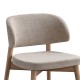 381-000002 Καρέκλα Siena pakoworld rubberwood σε φυσική-μπεζ απόχρωση 48x50x81εκ