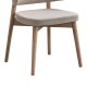 381-000002 Καρέκλα Siena pakoworld rubberwood σε φυσική-μπεζ απόχρωση 48x50x81εκ