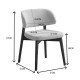 381-000002 Καρέκλα Siena pakoworld rubberwood σε φυσική-μπεζ απόχρωση 48x50x81εκ