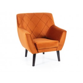 80-2891 FOTEL KIER 1 VELVET CYNAMON BLUVEL 4215 / WENGE