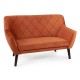 80-2840 SOFA KIER 2 VELVET CYNAMON BLUVEL 4215 / WENGE